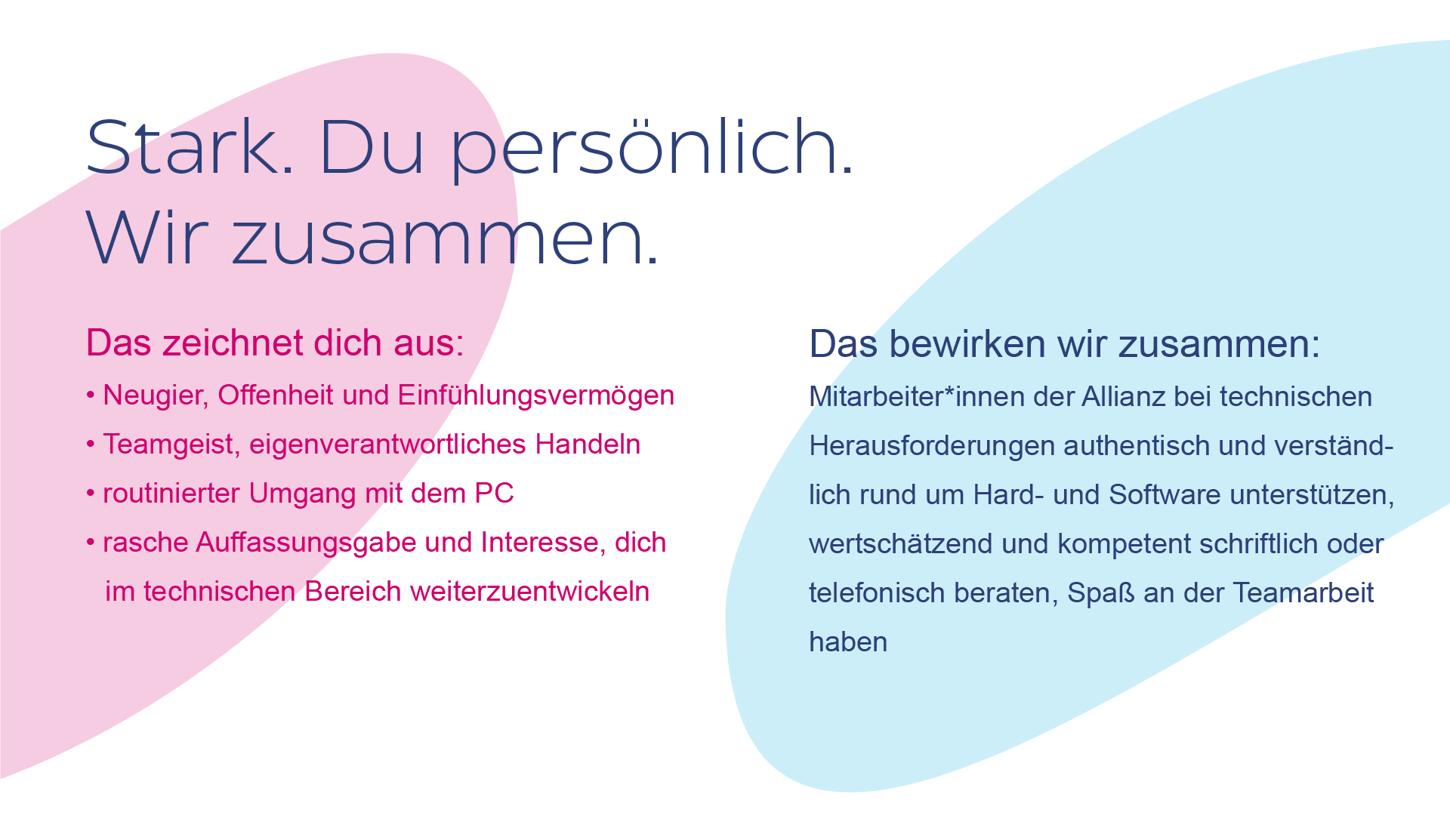 stark du persönlich wir zusammen