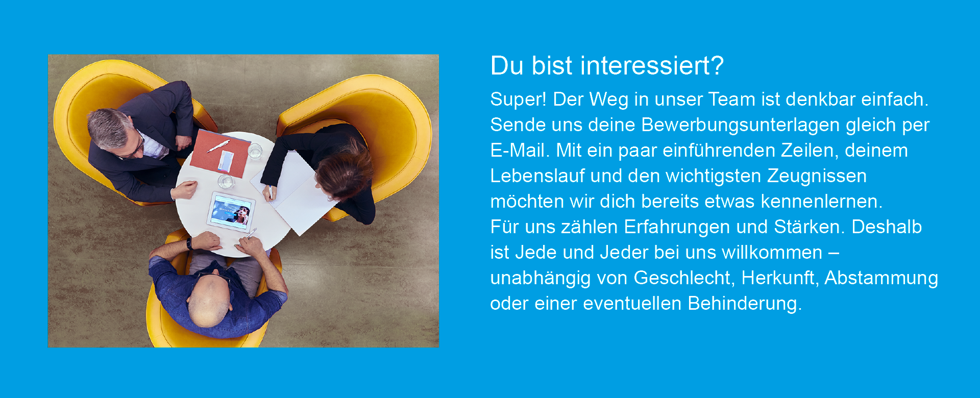 du bist interessiert